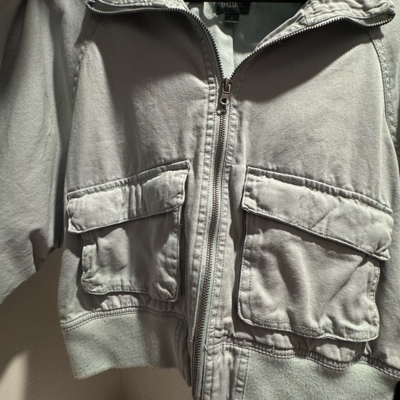 Light blue Utility Jacket - Picture 4 of 7